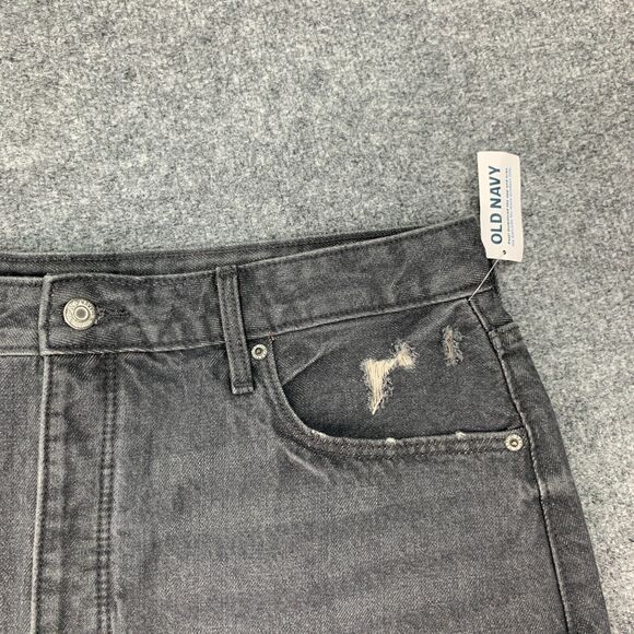 Old Navy Button Fly Jean Skirt Womens 16 Higher High Rise Secret Smooth Pockets - Picture 4 of 13